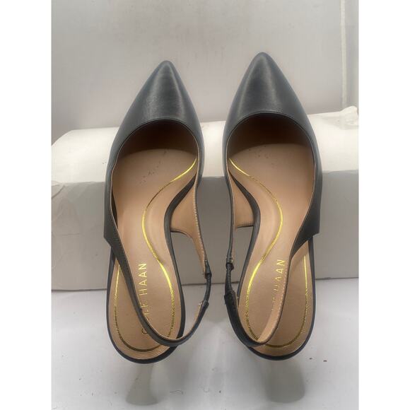 Cole Haan Vandam Slingback Pump in Black Prin, Size 8 - Picture 4 of 10